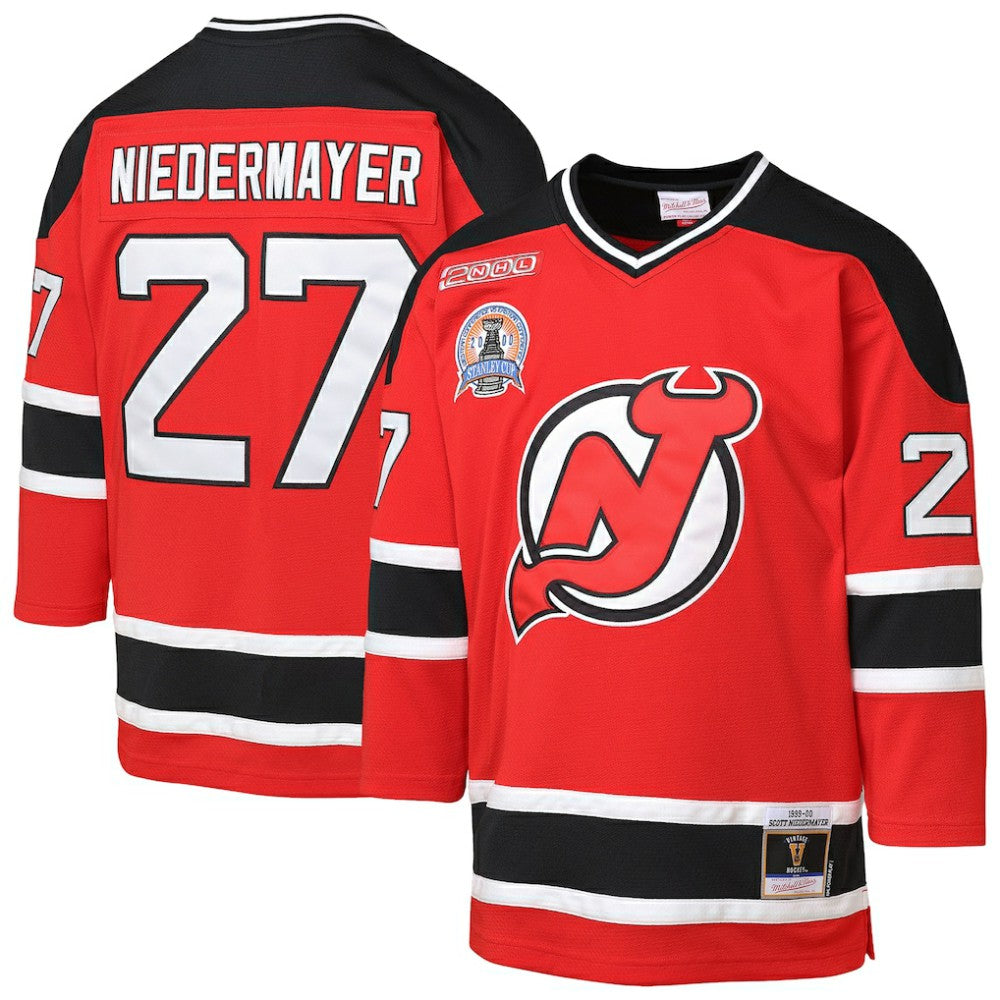 NHL Scott Niedermayer New Jersey Devils Mitchell & Ness Youth  1999/00 Power Play Player Jersey - Red