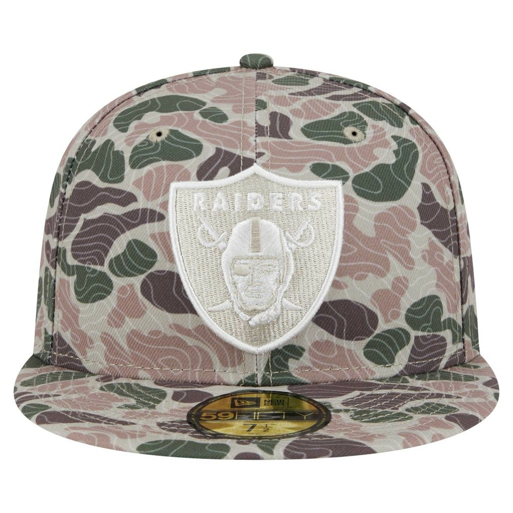 Las Vegas Raiders New Era Geo Camo 59FIFTY Fitted Hat
