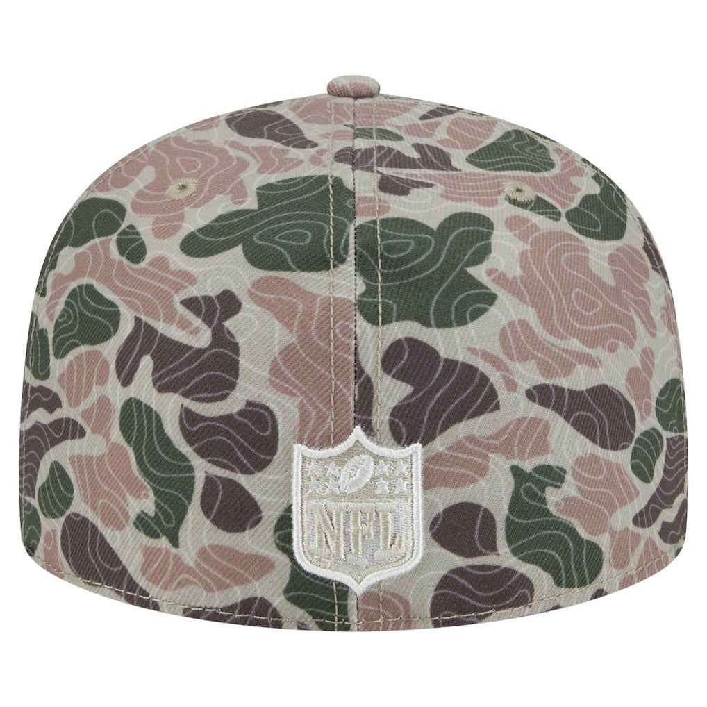 Miami Dolphins New Era Geo Camo 59FIFTY Fitted Hat