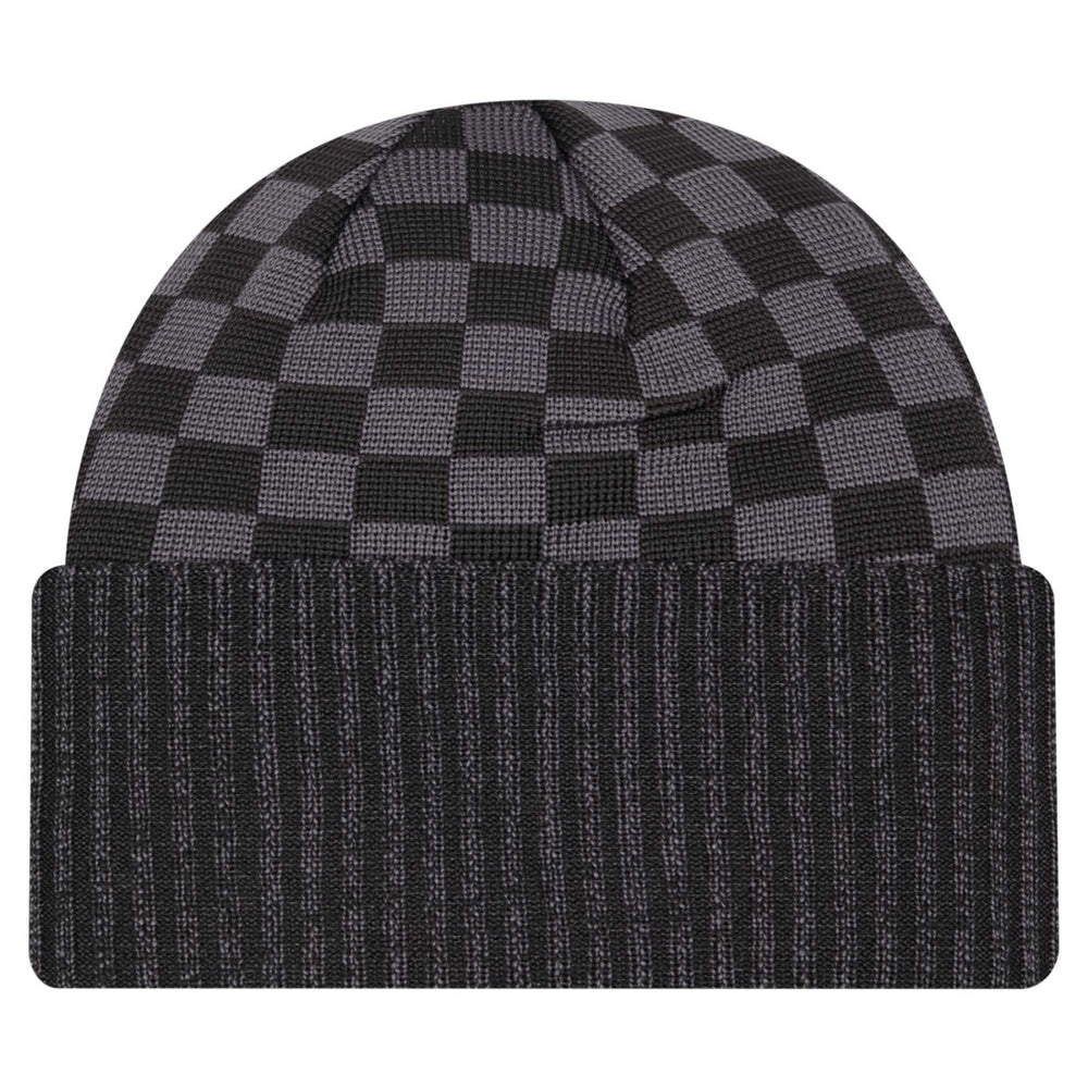 New York Jets New Era Checkered Cuffed Knit Hat Black
