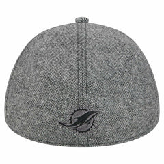 Miami Dolphins New Era Peaky Duckbill Fitted Hat Gray