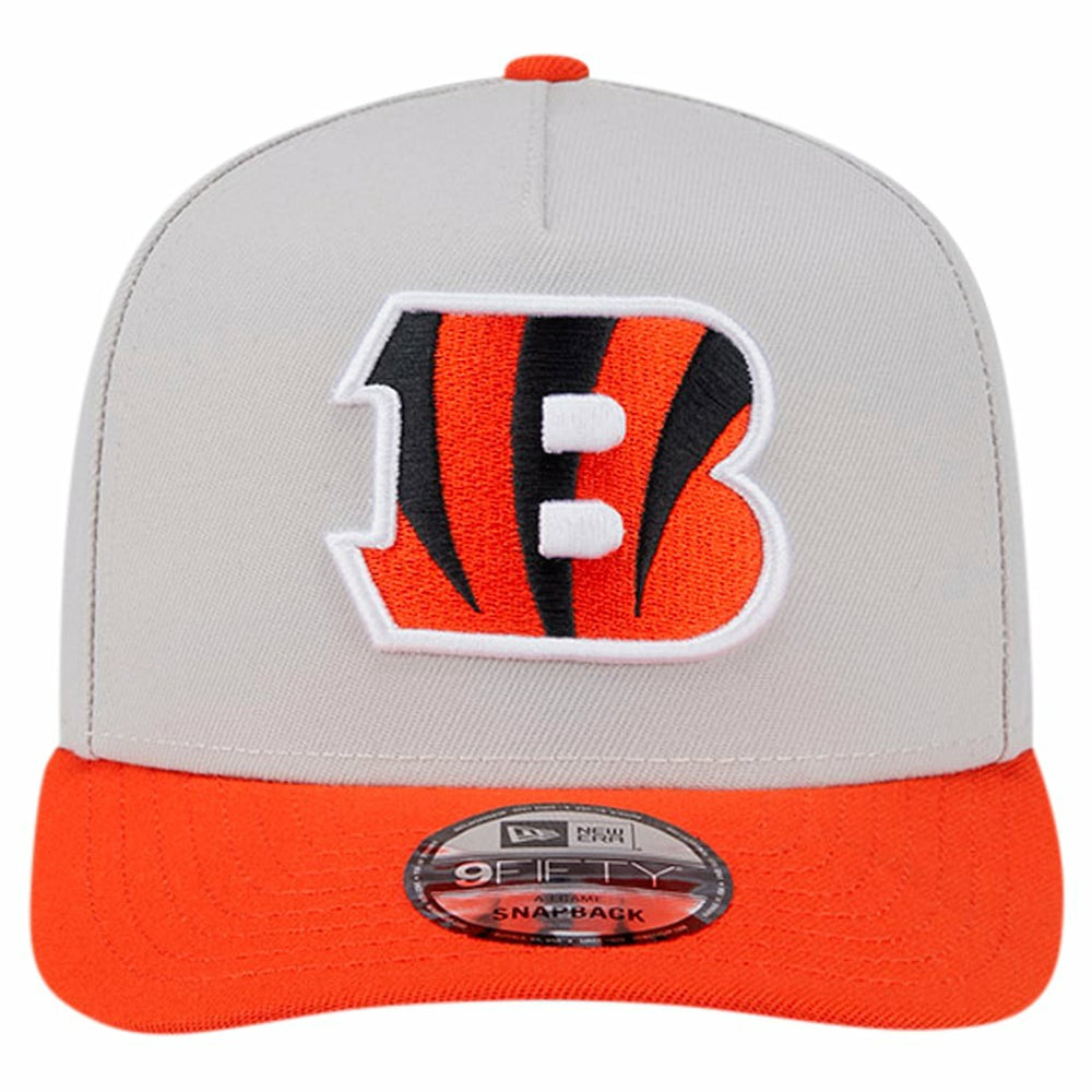 Cincinnati Bengals New Era Decent 9FIFTY A-Frame Snapback Hat Stone