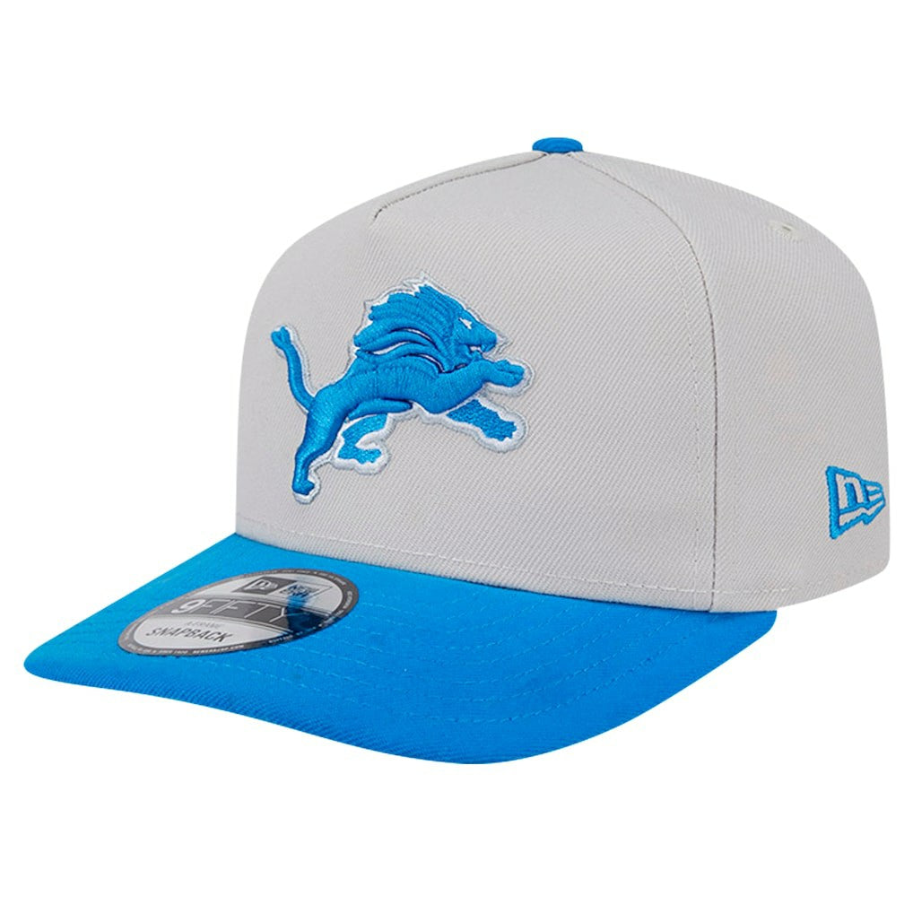 Detroit Lions New Era Decent 9FIFTY A-Frame Snapback Hat Stone
