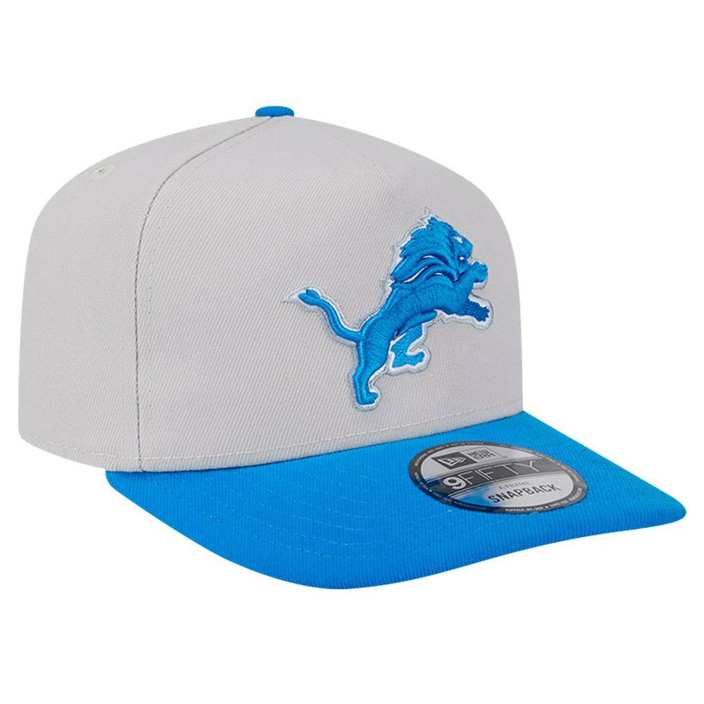 Detroit Lions New Era Decent 9FIFTY A-Frame Snapback Hat Stone