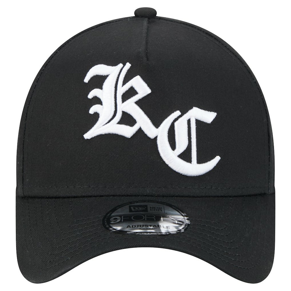 Kansas City Chiefs New Era Mystic 9FORTY A-Frame Adjustable Hat Black