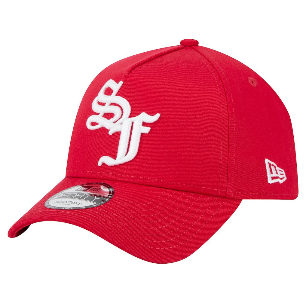 San Francisco 49ers New Era Mystic 9FORTY A-Frame Adjustable Hat Scarlet