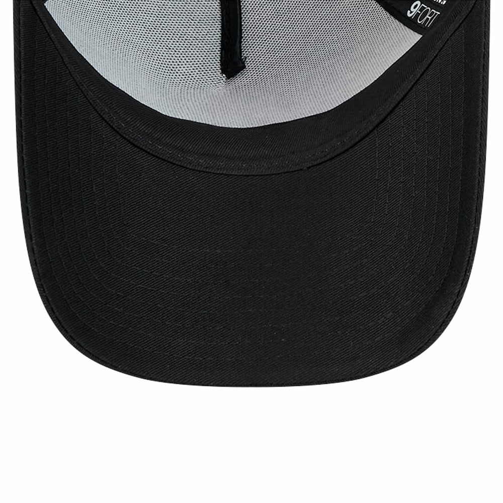 Philadelphia Eagles New Era Domain 9FORTY A-Frame Trucker Adjustable Hat Black