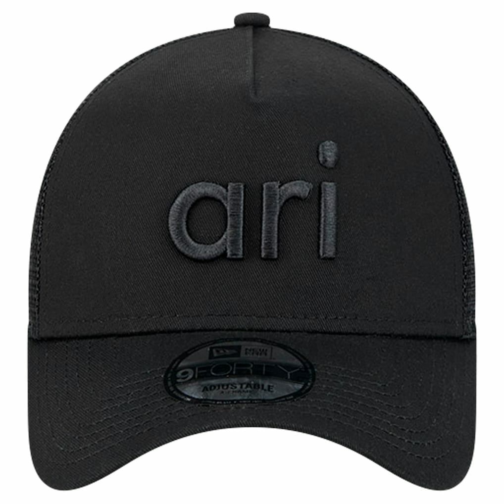 Arizona Cardinals New Era Domain 9FORTY A-Frame Trucker Adjustable Hat Black