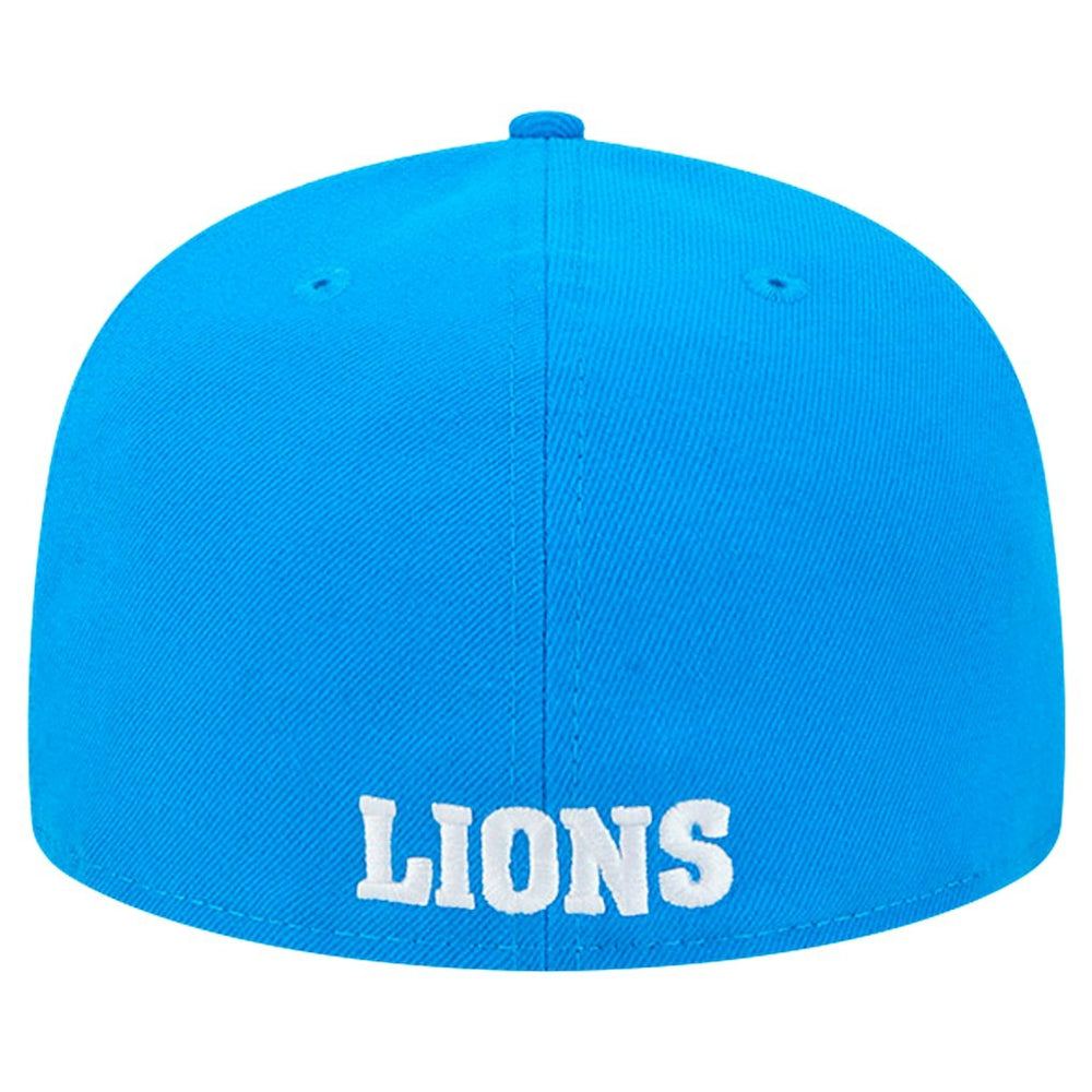 Detroit Lions New Era Omaha Throwback 59FIFTY Fitted Hat Blue