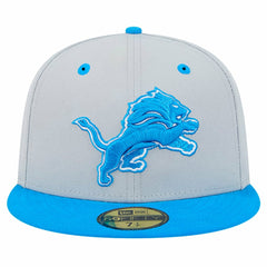 Detroit Lions New Era Flipside Two-Tone 59FIFTY Fitted Hat Gray/Blue