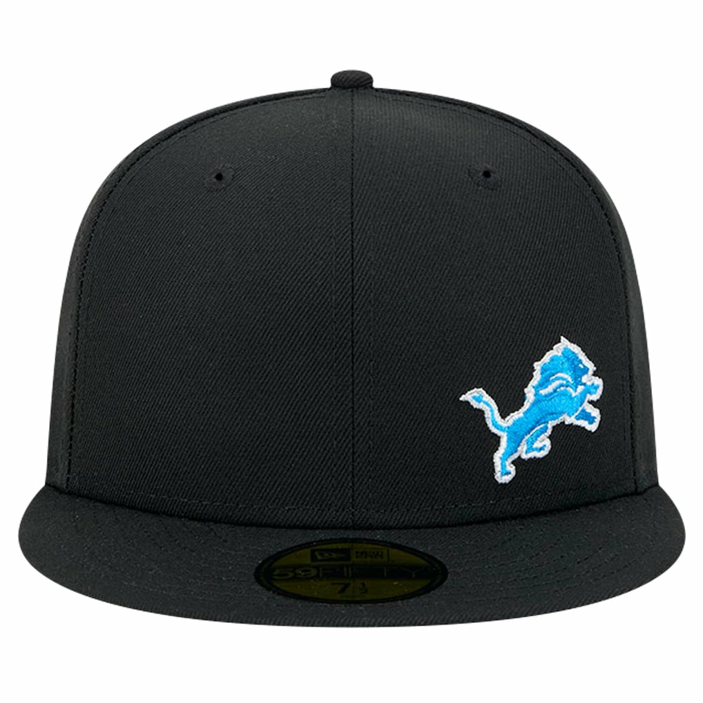 Detroit Lions New Era Flawless 59FIFTY Fitted Hat Black