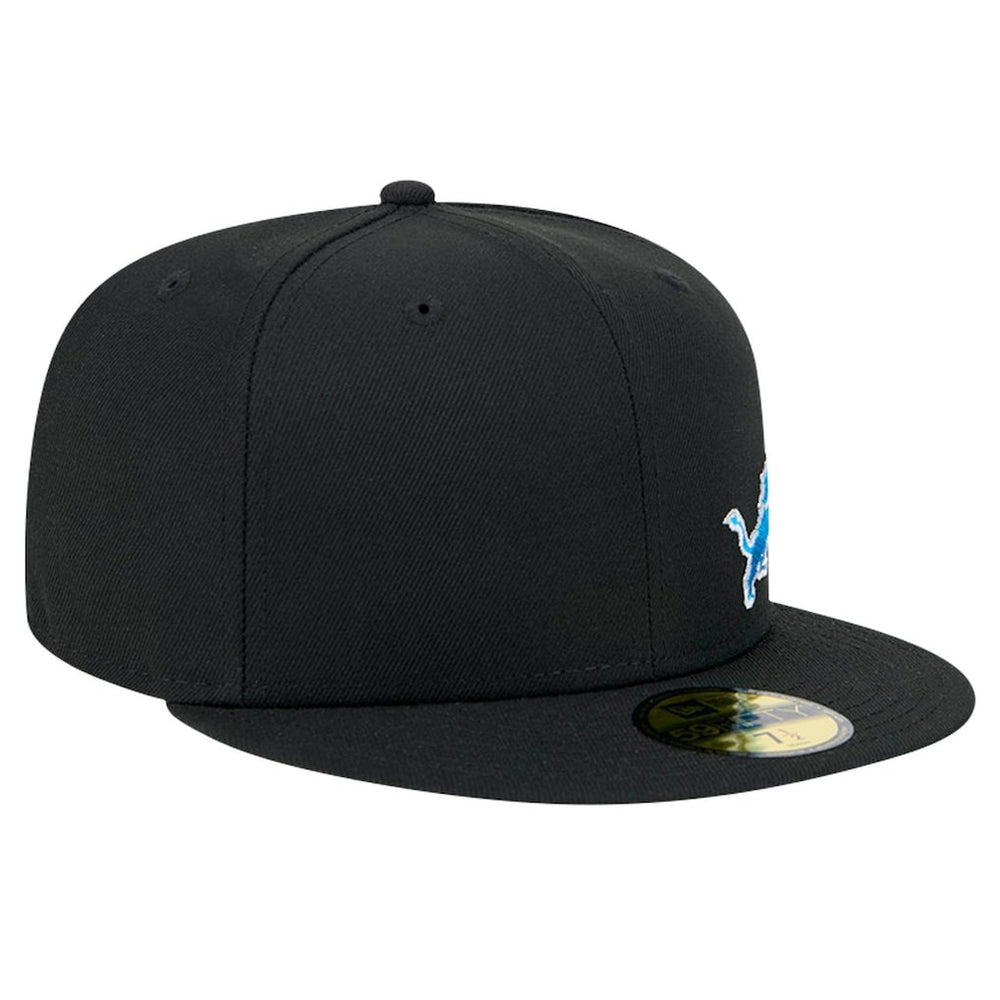 Detroit Lions New Era Flawless 59FIFTY Fitted Hat Black
