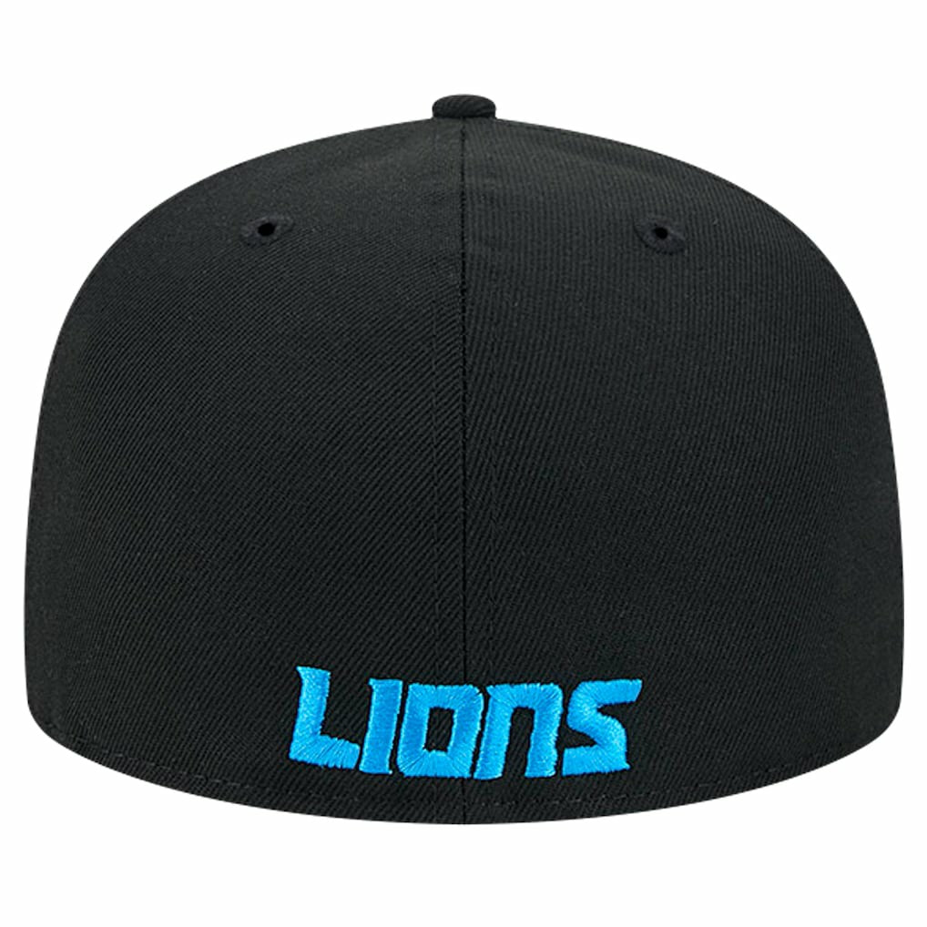 Detroit Lions New Era Flawless 59FIFTY Fitted Hat Black