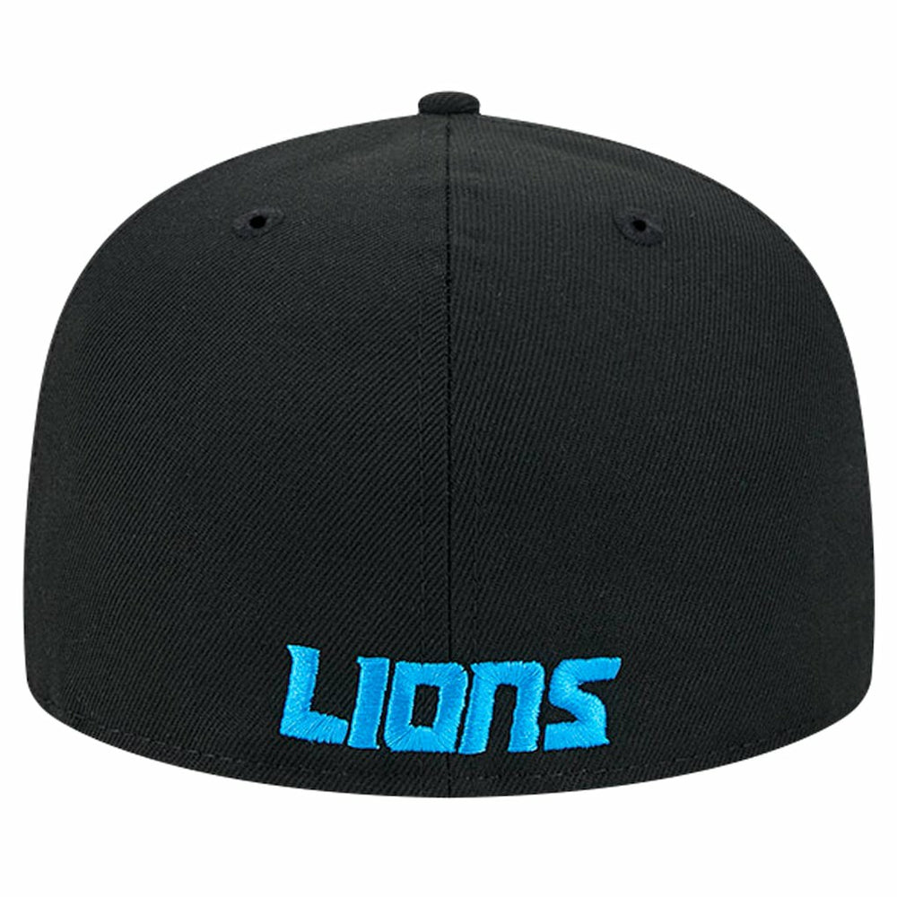 Detroit Lions New Era Flawless 59FIFTY Fitted Hat Black