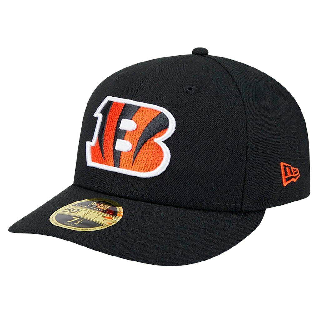 Cincinnati Bengals New Era Omaha Low Profile 59FIFTY Fitted Hat Black