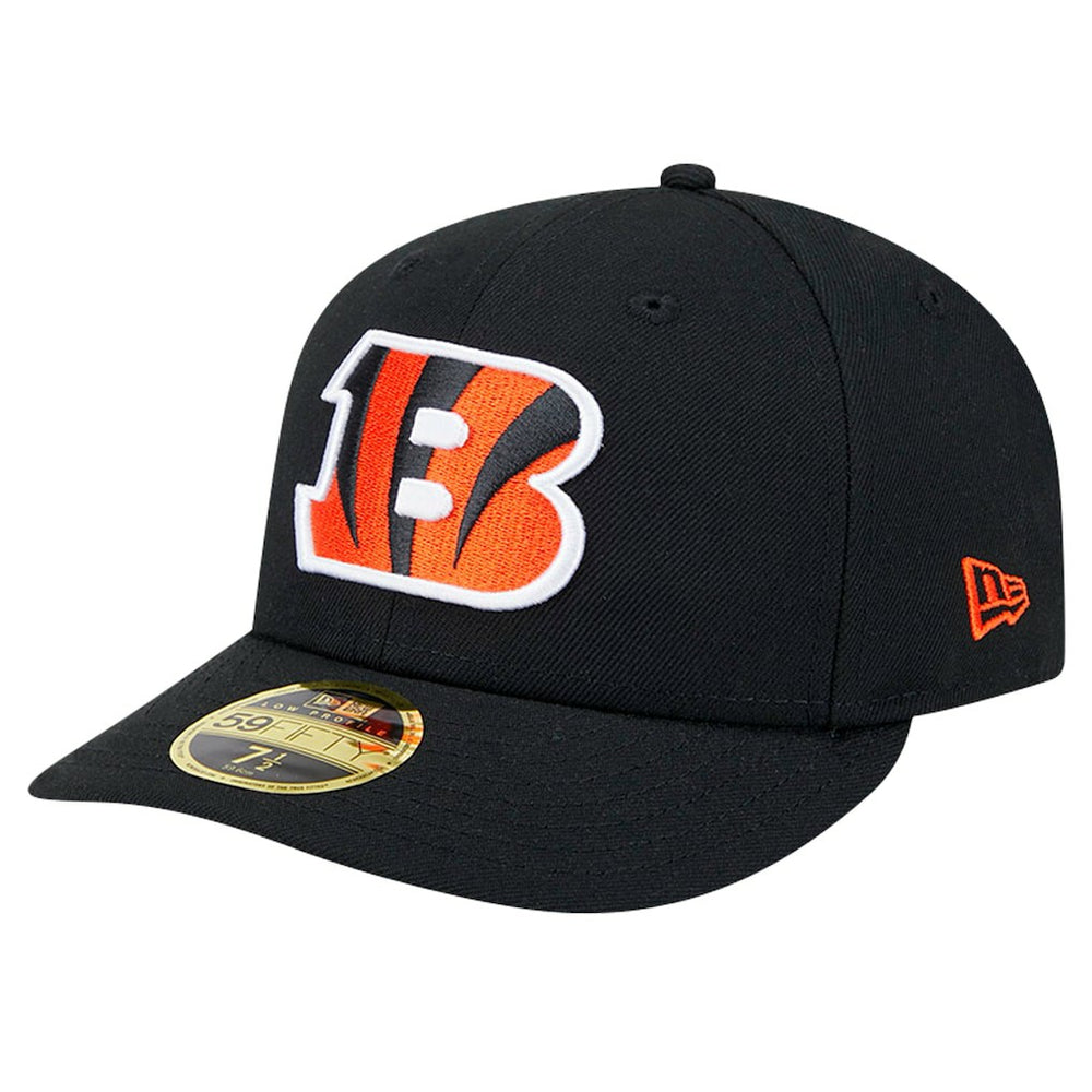Cincinnati Bengals New Era Omaha Low Profile 59FIFTY Fitted Hat Black