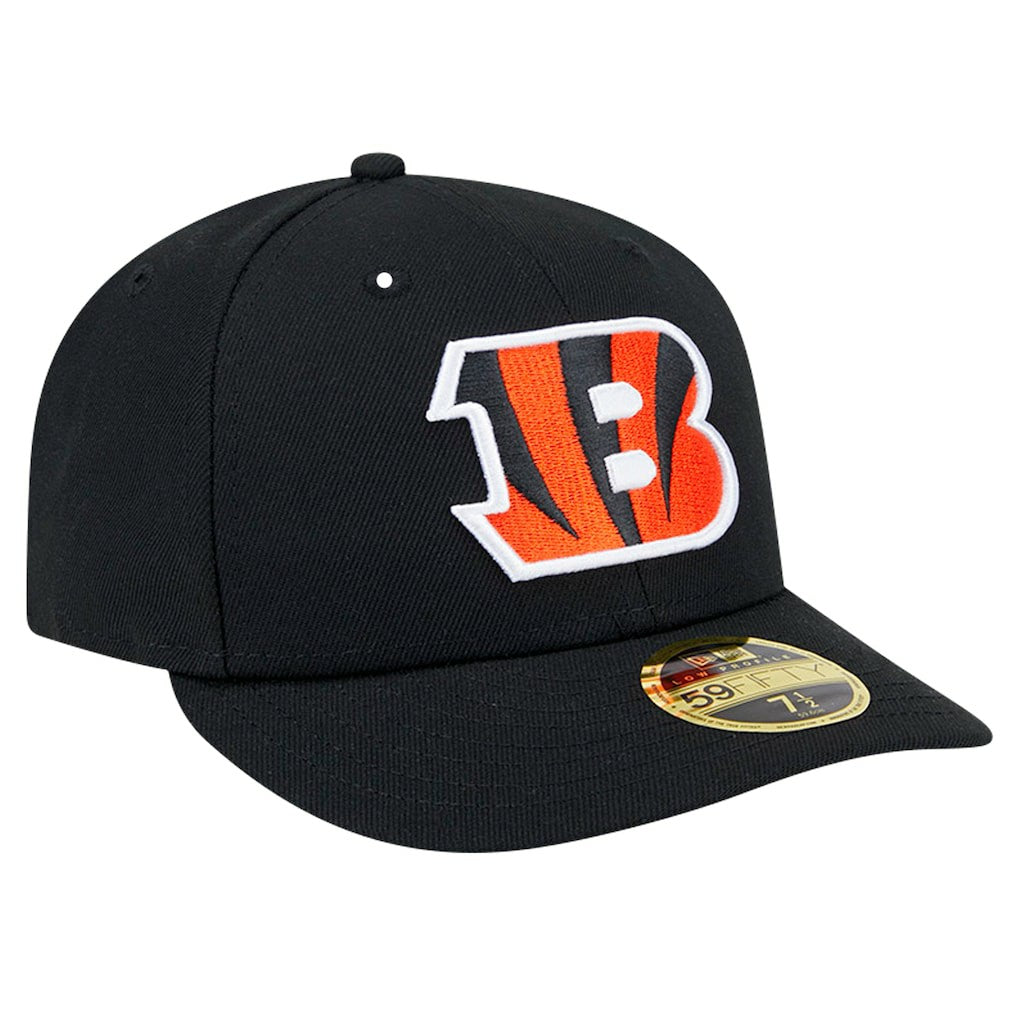 Cincinnati Bengals New Era Omaha Low Profile 59FIFTY Fitted Hat Black