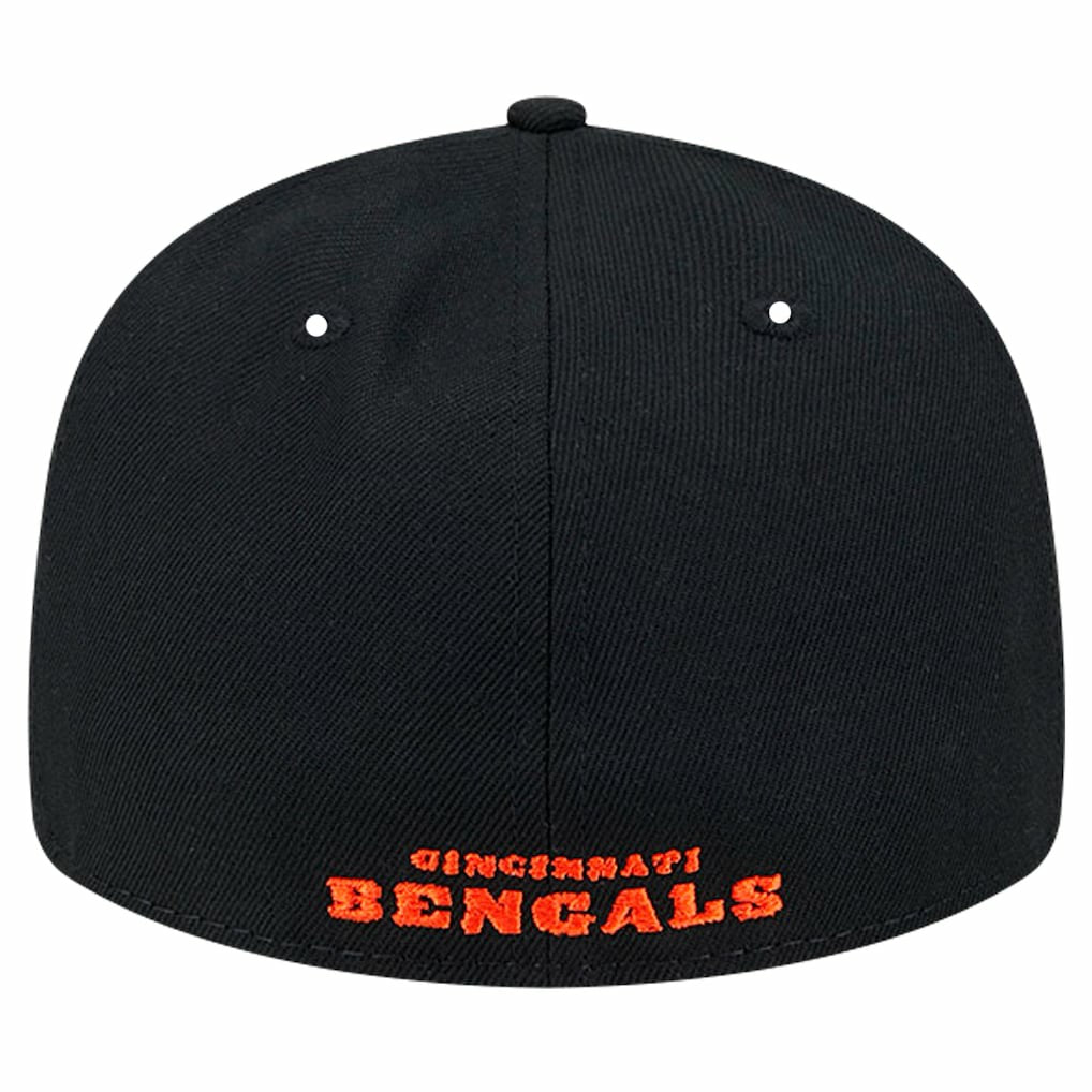 Cincinnati Bengals New Era Omaha Low Profile 59FIFTY Fitted Hat Black