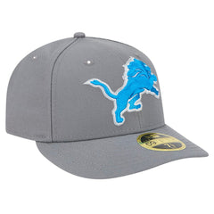 Detroit Lions New Era Omaha Low Profile 59FIFTY Fitted Hat Gray