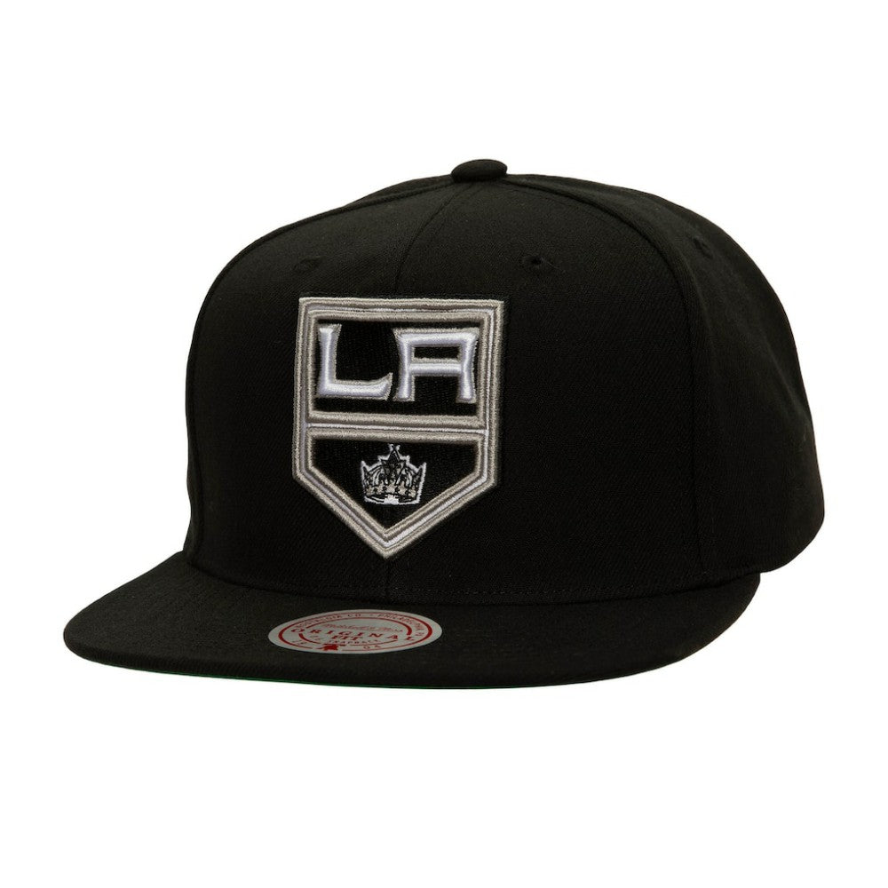 NHL Los Angeles Kings Mitchell & Ness Core Top Spot Snapback Hat - Black
