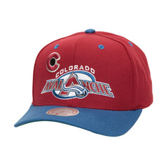 NHL Colorado Avalanche Mitchell & Ness All In 2.0 Pro Crown Adjustable Hat - Black