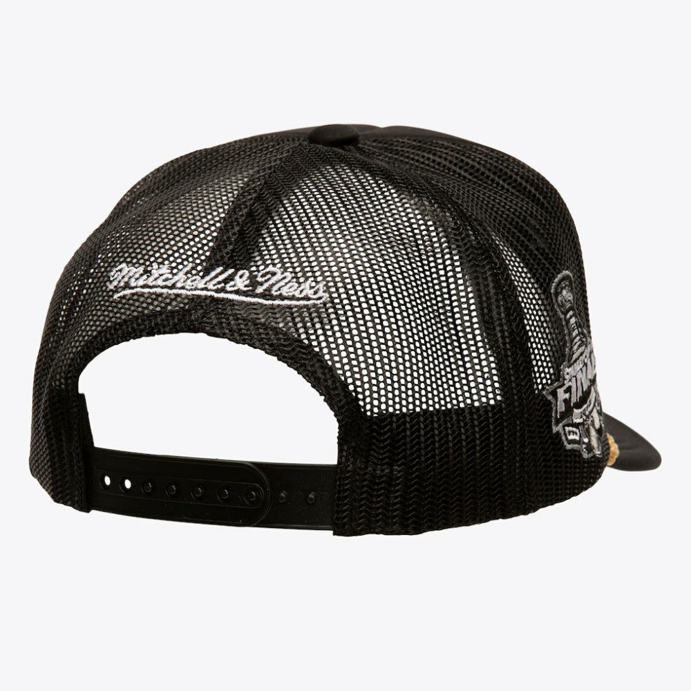 NHL Los Angeles Kings Mitchell & Ness SOUL Collection Golden Stanley Cup Champions Trucker Adjustable Hat - Black