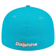 Miami Dolphins New Era Omaha Low Profile 59FIFTY Fitted Hat Aqua