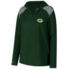 Green Bay Packers Antigua Women's Opulent Long Sleeve Hoodie T-Shirt Green
