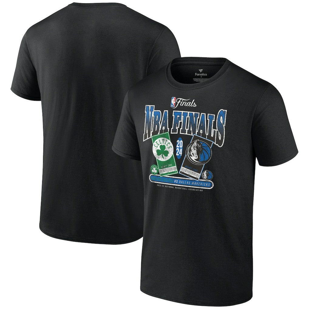 Boston Celtics vs. Dallas Mavericks 2024 NBA Finals Matchup Drive To The Basket T-Shirt Black