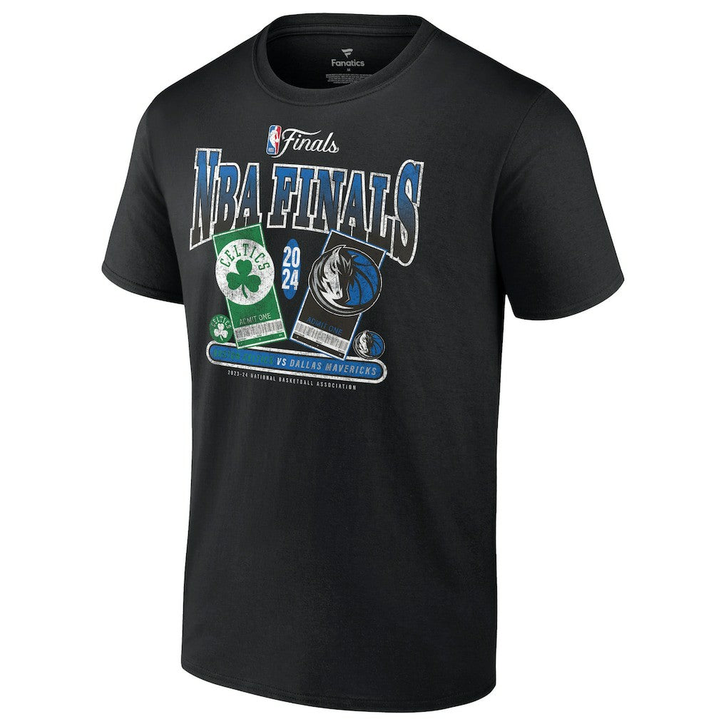 Boston Celtics vs. Dallas Mavericks 2024 NBA Finals Matchup Drive To The Basket T-Shirt Black