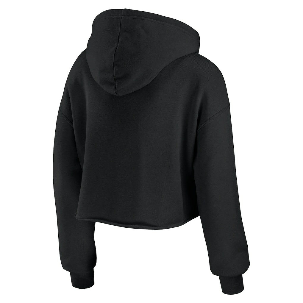 Dallas Cowboys WEAR by Erin Andrews Women's Prime Cropped Pullover Hoodie Black