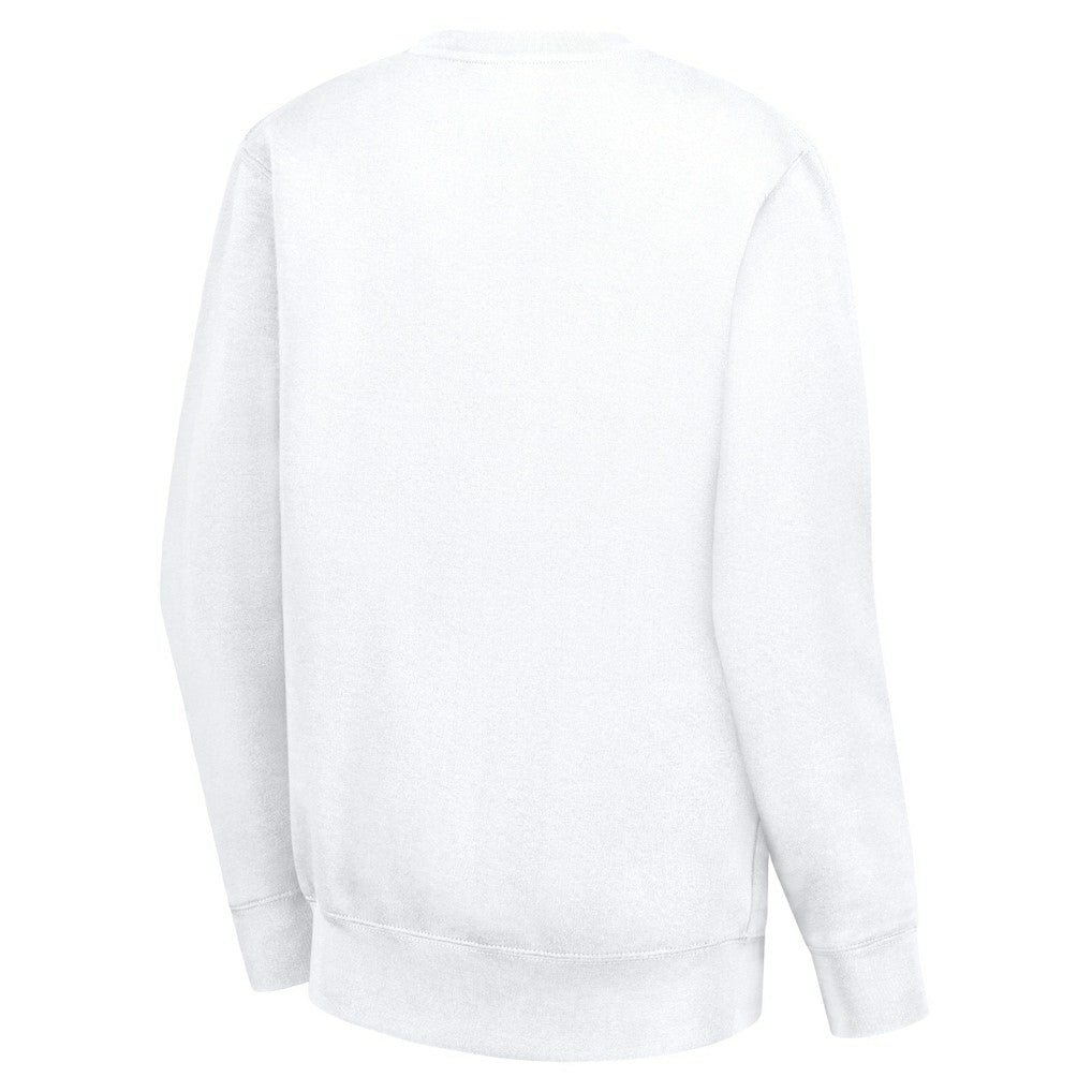 Kansas City Chiefs G-III 4Her by Carl Banks Women's Leopard Heart Pullover Sweatshirt White