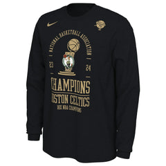 Boston Celtics 18-Time NBA Finals Champions Locker Room Long Sleeve T-Shirt Black