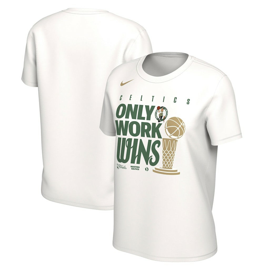 Boston Celtics Women's 2024 NBA Finals Champions Celebration Parade T-Shirt White