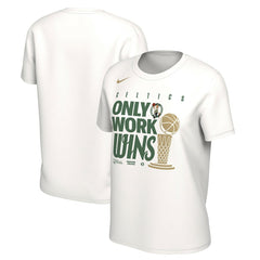 Boston Celtics Women's 2024 NBA Finals Champions Celebration Parade T-Shirt White