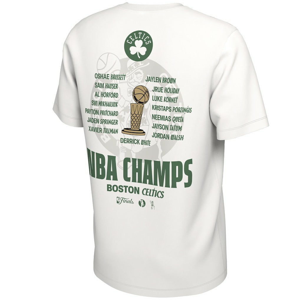 Boston Celtics 2024 NBA Finals Champions Celebration Roster T-Shirt White