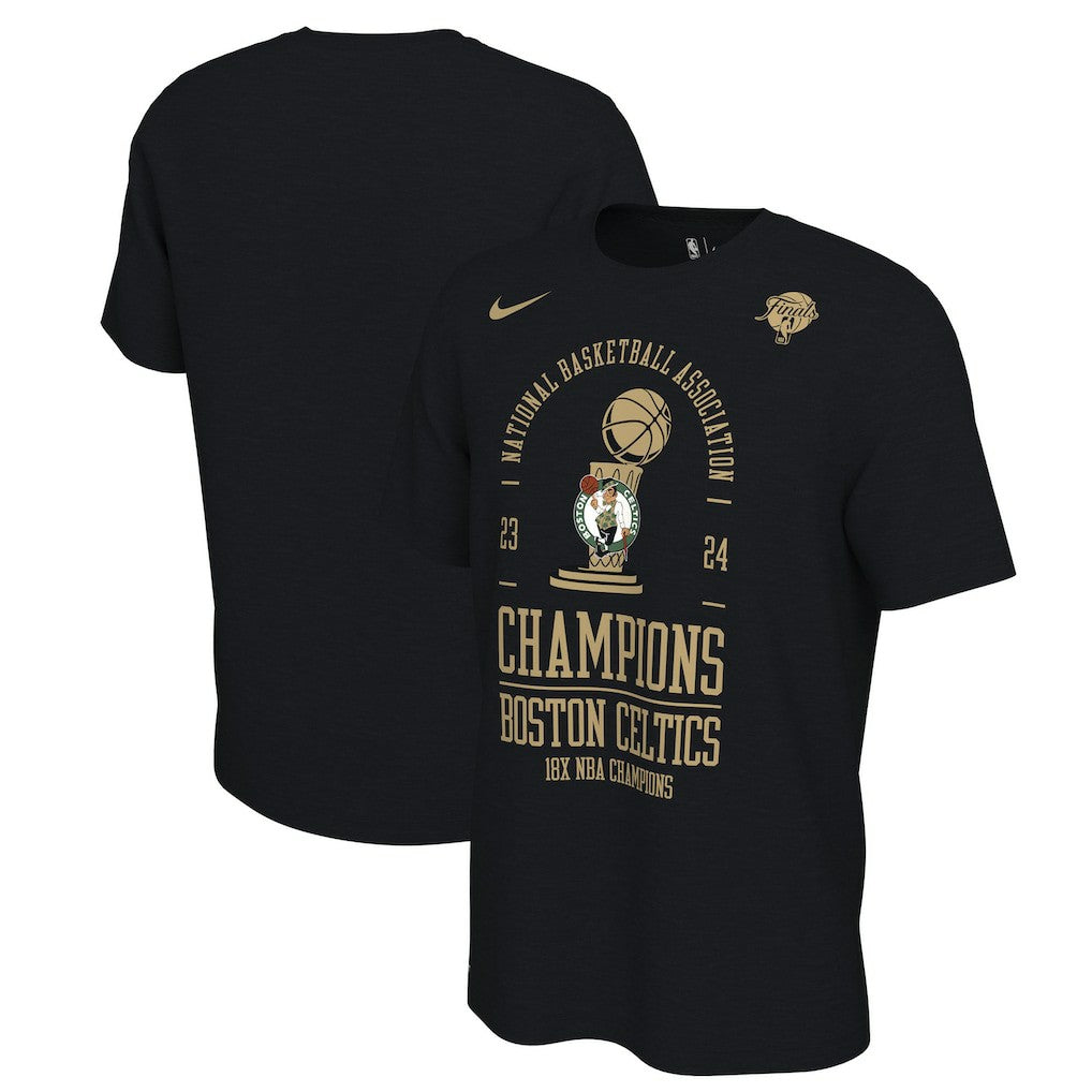 Boston Celtics 18-Time NBA Finals Champions Big & Tall Locker Room T-Shirt Black