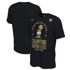 Boston Celtics 18-Time NBA Finals Champions Big & Tall Locker Room T-Shirt Black
