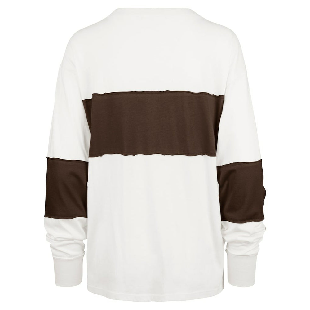 Cleveland Browns '47 Women's Clubhouse Pride Taylor Long Sleeve T-Shirt Cream