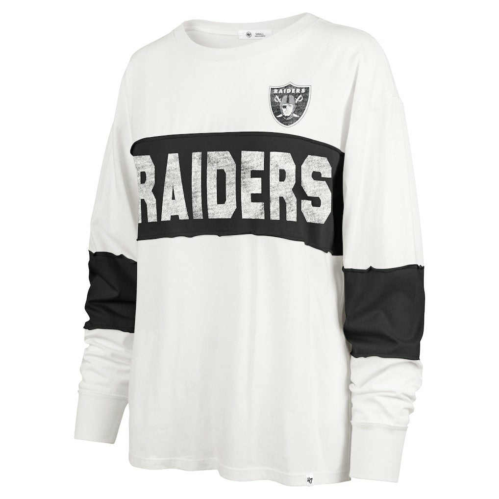 Las Vegas Raiders '47 Women's Clubhouse Pride Taylor Long Sleeve T-Shirt Cream