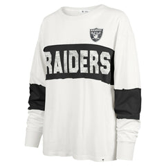 Las Vegas Raiders '47 Women's Clubhouse Pride Taylor Long Sleeve T-Shirt Cream
