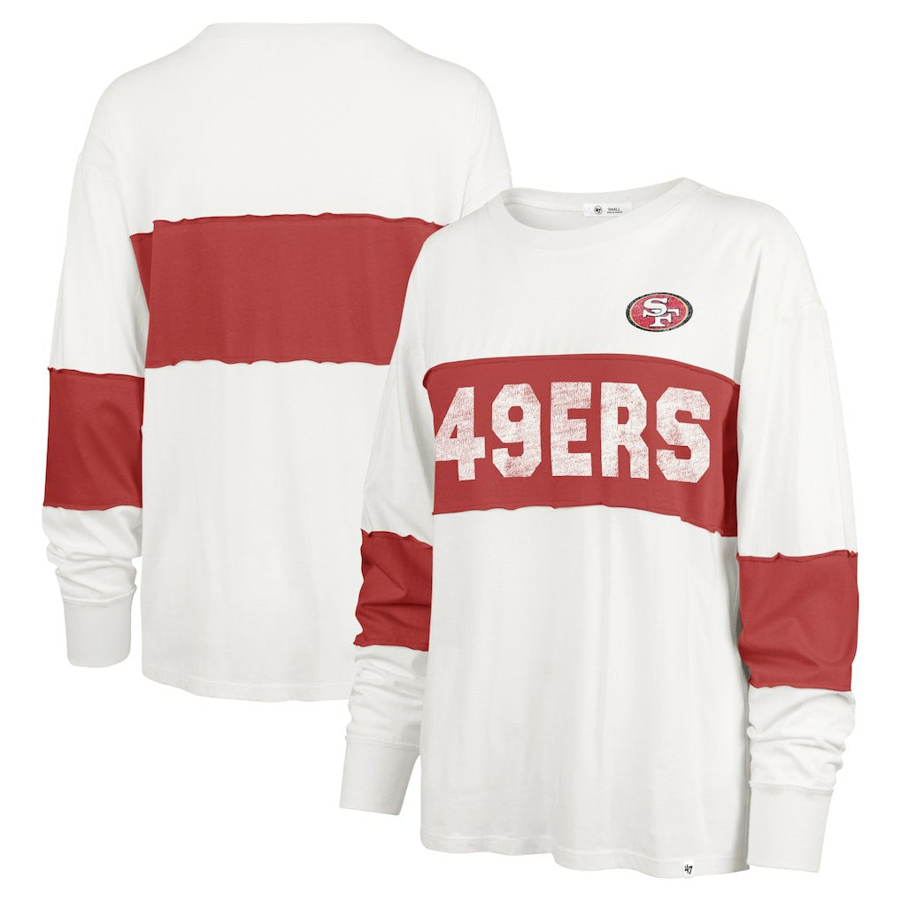 San Francisco 49ers '47 Women's Clubhouse Pride Taylor Long Sleeve T-Shirt Cream