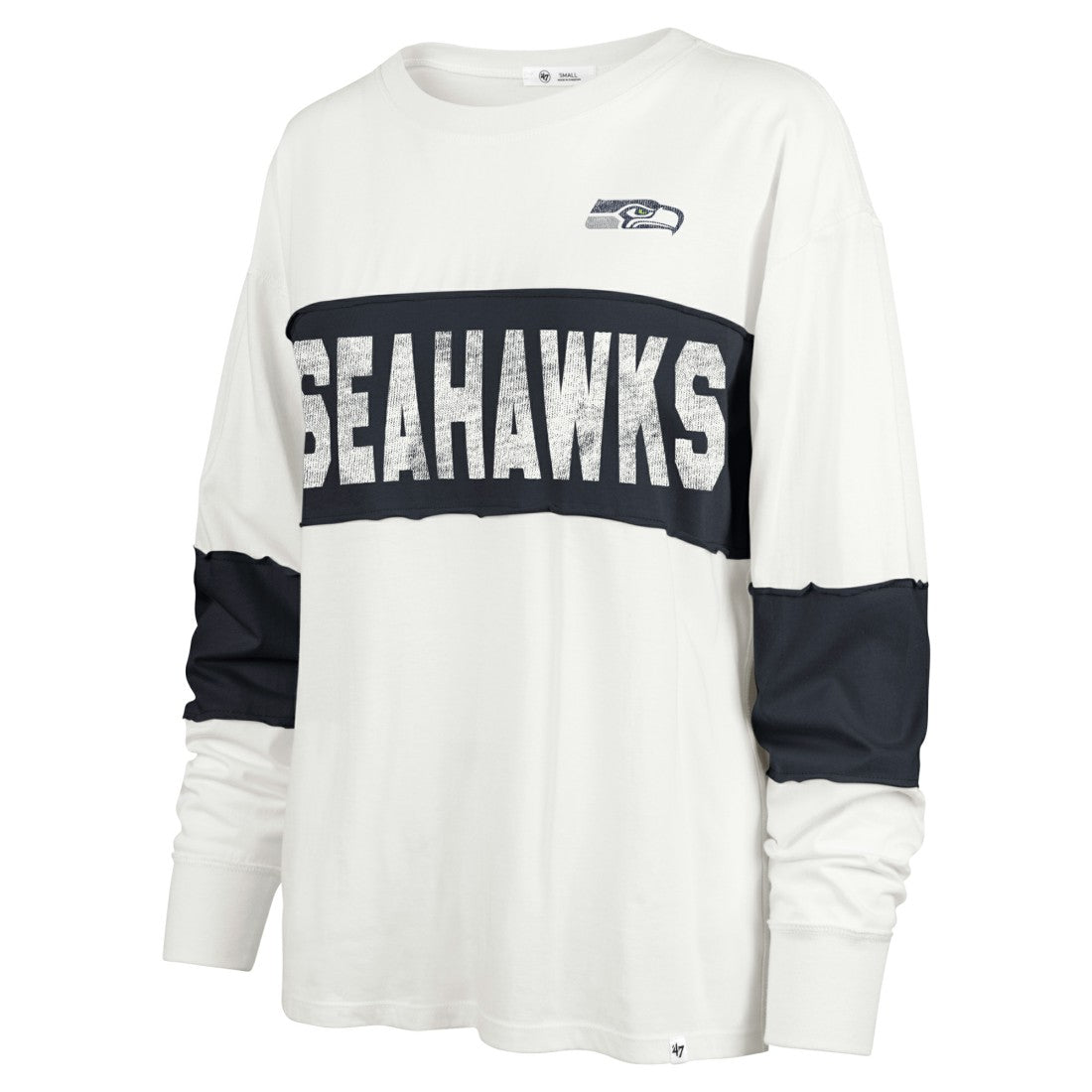 Seattle Seahawks '47 Women's Clubhouse Pride Taylor Long Sleeve T-Shirt Cream