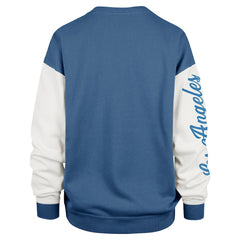 Los Angeles Chargers '47 Women's Double Header Rise Andie Pullover Sweatshirt Powder Blue