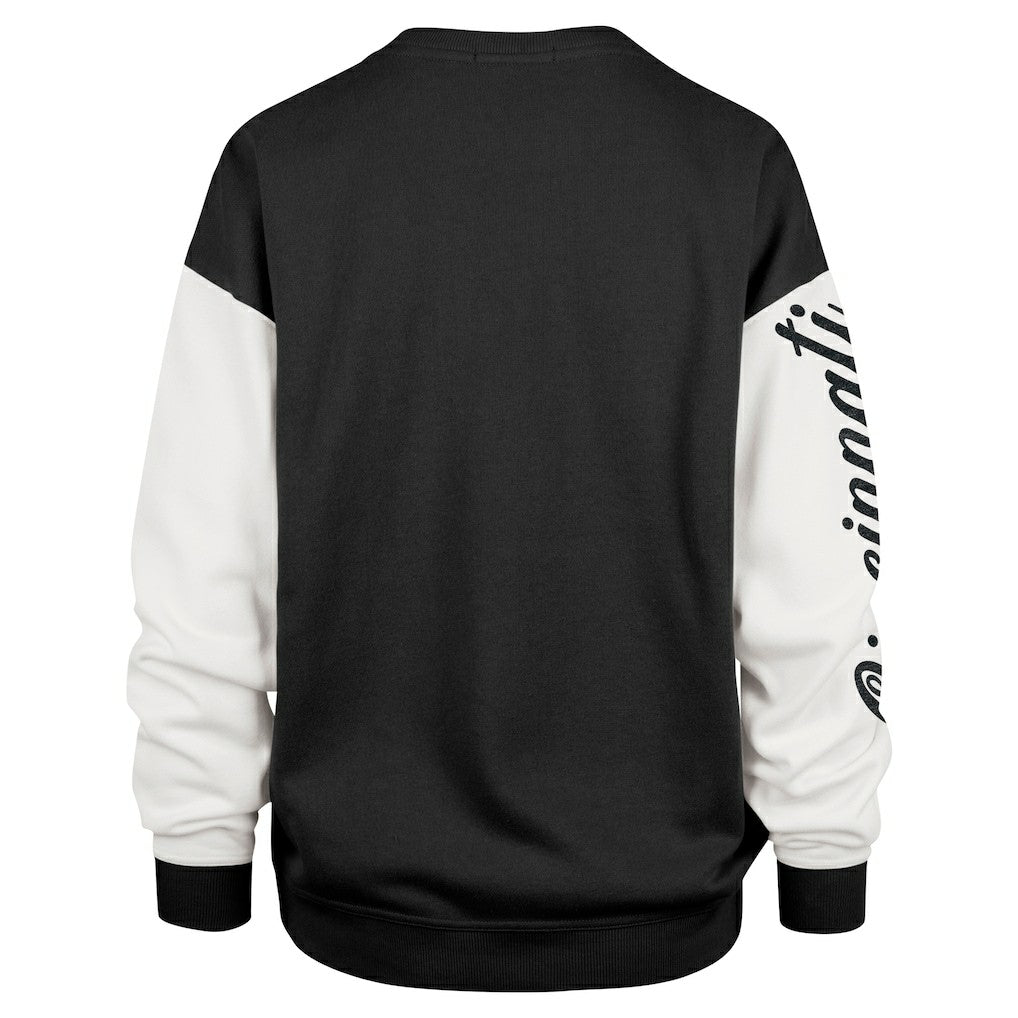 Cincinnati Bengals '47 Women's Double Header Rise Andie Pullover Sweatshirt Black