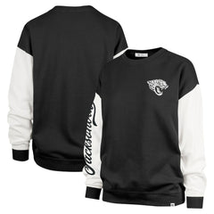 Jacksonville Jaguars '47 Women's Double Header Rise Andie Pullover Sweatshirt Black
