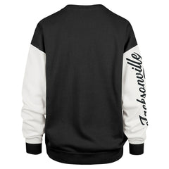Jacksonville Jaguars '47 Women's Double Header Rise Andie Pullover Sweatshirt Black