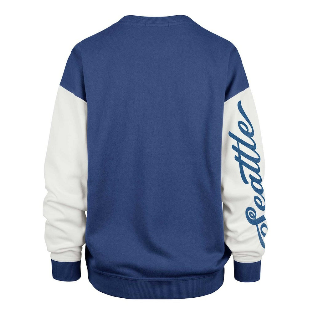 Seattle Seahawks '47 Women's Double Header Rise Andie Pullover Sweatshirt College Navy