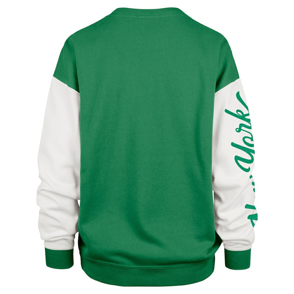 New York Jets '47 Women's Double Header Rise Andie Pullover Sweatshirt Green