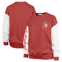 Tampa Bay Buccaneers '47 Women's Double Header Rise Andie Pullover Sweatshirt Red